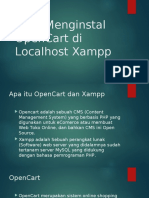 Cara Menginstal OpenCart Di Localhost Xampp