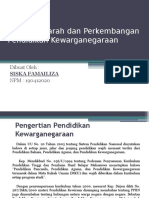 Tugas PPT Sejarah Dan Perkembangan Pendidikan Kewarganegaraan