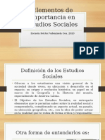 Elementos de Importancia en Estudios Sociales