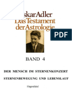 OSKAR ADLER - TESTAMENT DER ASTROLOGIE - 4. BAND - Der Mensch Im Sternenkonzert