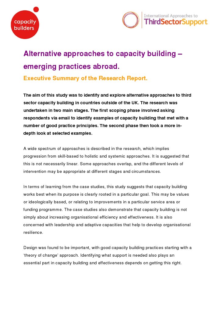 Global Capacity Building Approaches | PDF | Capacity Building | Case Study