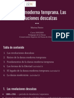 La Danza Moderna Temprana. Las Revoluciones Descalzas