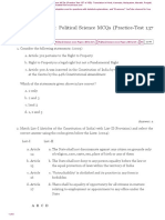 Political Science MCQs Practice Test 137 PDF