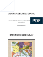 A abordagem Reggiana e os princípios da educação infantil