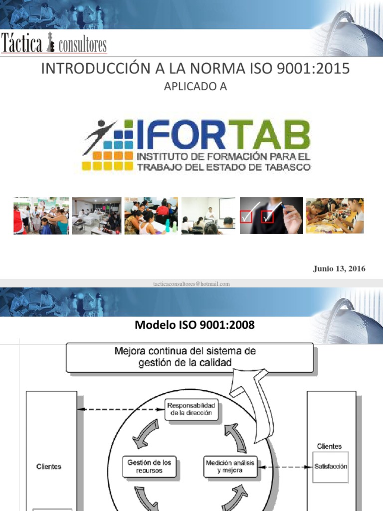 Introducción a ISO 9001:2015 | PDF | Gestión de la calidad | Sistema de ...