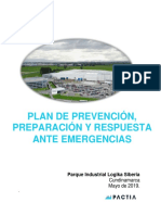 Plan de Prevención Preparación y Respuesta Ante Emergencias Parque Industrial Logika Siberia
