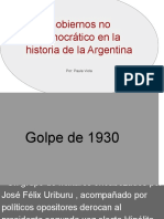 Gobiernos No Democráticos en ARG