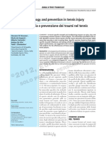 Epidemiology and Prevention in Tennis in PDF