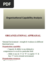  Organisational Appraisal