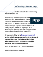 Effective Proofreading - Tips and Steps