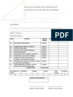 Ficha de Evaluacion de Los Proyectos EUREKA 2018