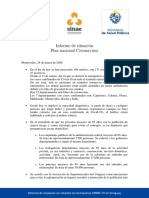 Informe de Situación Sobre Coronavirus COVID-19 en Uruguay (24 03 2020)