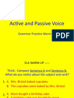 Active and Passive Voice Warm Up PPT - TM