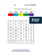 Completa La Tabla Segun Patron Dos Letras - Colores 1 PDF