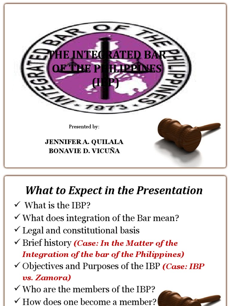 Integrated Bar of the Philippines Overview | PDF | Lawyer | Disbarment