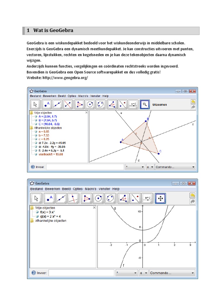 Cursus GeoGebra | PDF