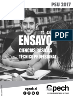 PSU 2017: Ensayo de Ciencias Básicas para Técnico Profesional