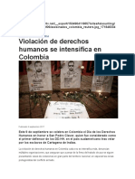 Violación derechos humanos