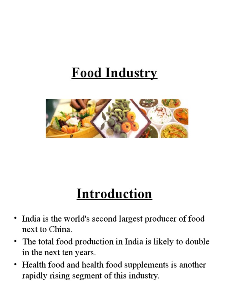 Food Industry Ppt