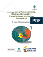 NORMAS DE RECONOCIMIENTO, MEDICioN Y REVELACION ENTIDADES DE GOBIERNO VERSION OCT 8 DE 2015 PDF