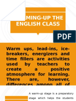 Warming-Up The English Class