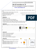 Série 1 - Propagation Rectiligne de La Lumière