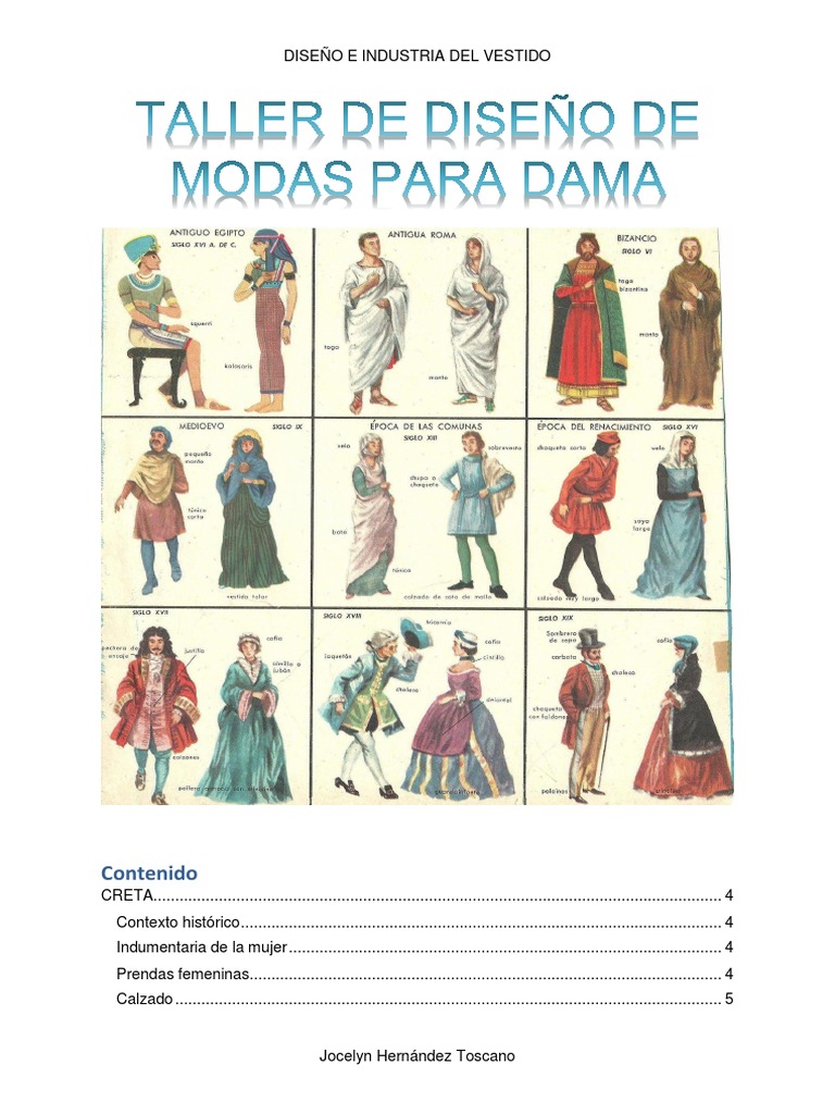 Historia de la moda y vestimenta femenina | PDF | Ropa | Moda