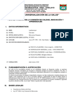 Plan de Trabajo de La Comision Calidad Innovacion y Aprendizajes 10003