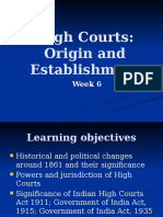Week-06 High Courts - Origin and Establishment