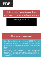 Week-12 Legal Profession Before Independence