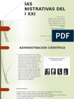 Teorías Administrativas Del Siglo Xxi