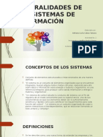 GENERALIDADES DE LOS SISTEMAS DE INFORMACIÓN 