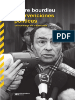 Bourdieu Intervenciones Politicas PDF