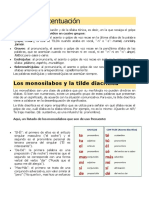 Reglas de Acentuación de Monosílabos y Tilde Diacrítica