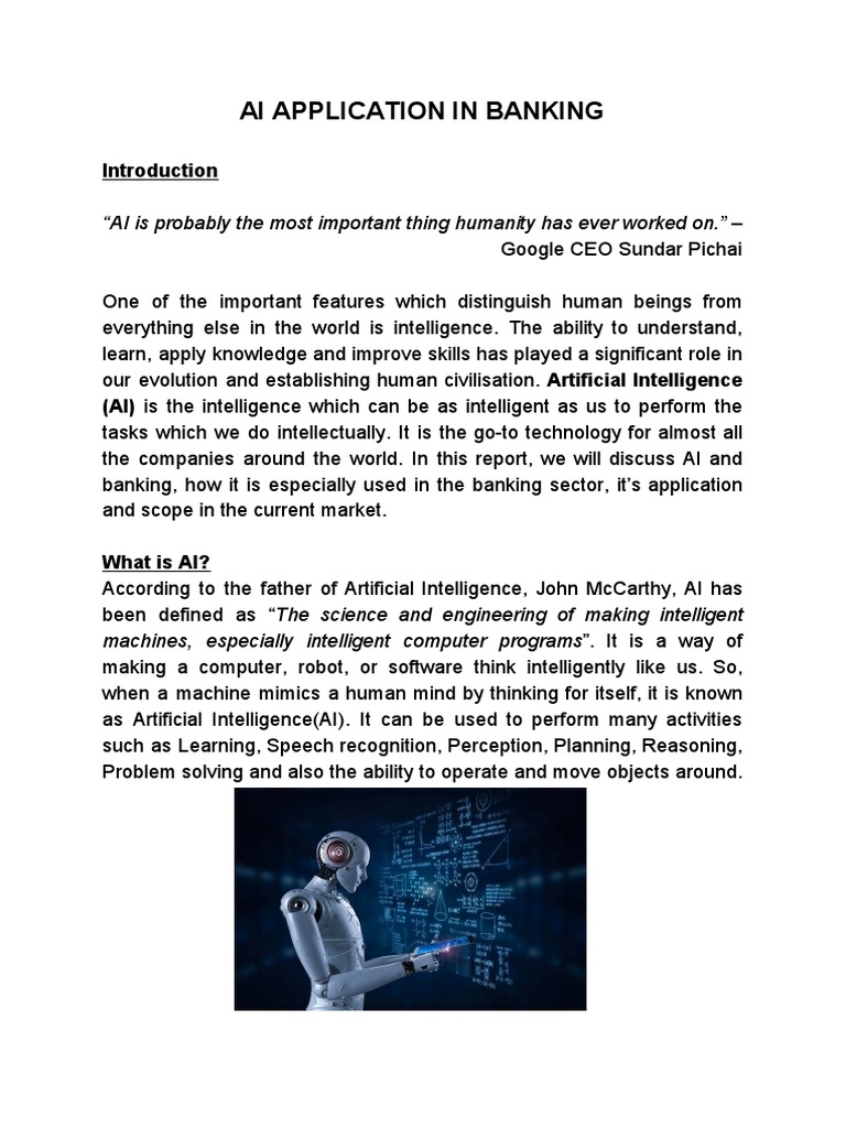 AI Transforming Banking Operations | PDF | Artificial Intelligence ...