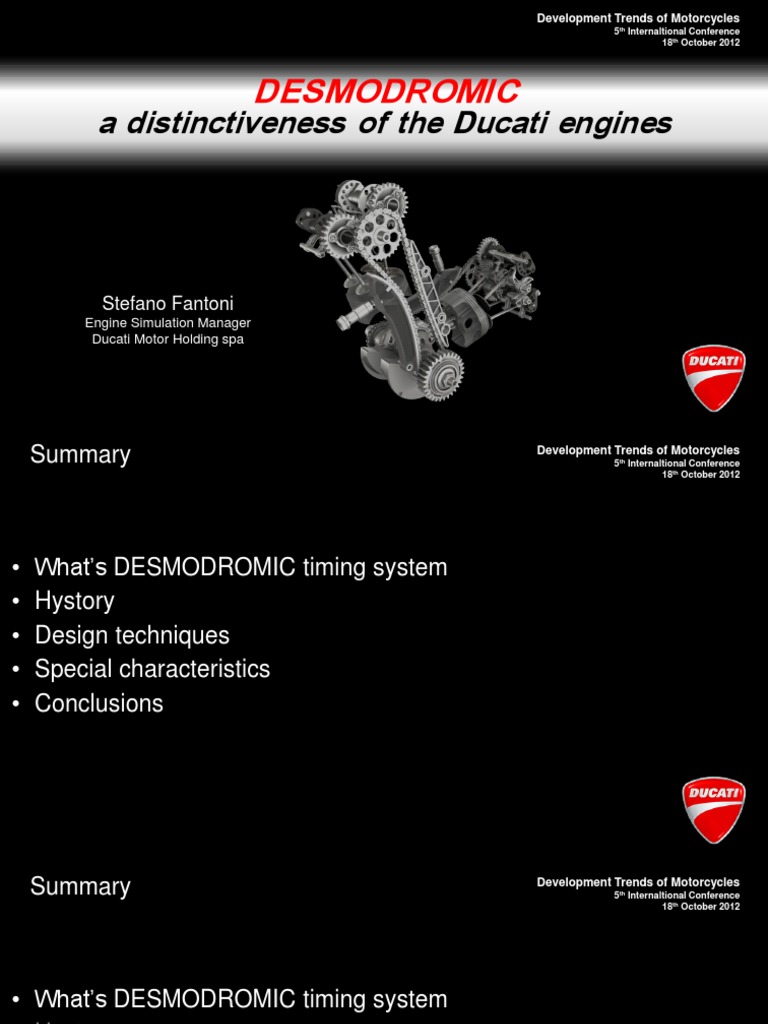 Ducati's Desmodromic Engine System | PDF | Kinematics | Propulsion