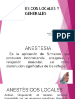 Anestesicos Locales y Generales