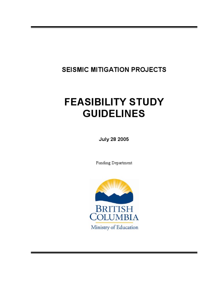 Seismic Feasibility Study Guidelines | PDF | Feasibility Study ...