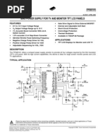 Bias Power Supply For TV and Monitor TFT LCD Panels: Features