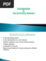 Site Selection Bus Scheme For Substation