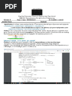 A FALL 2018 PET & Agric ENG THERMODYNAMICS EXAM I I CHE 304 CHE 212 Fall SOLUTION