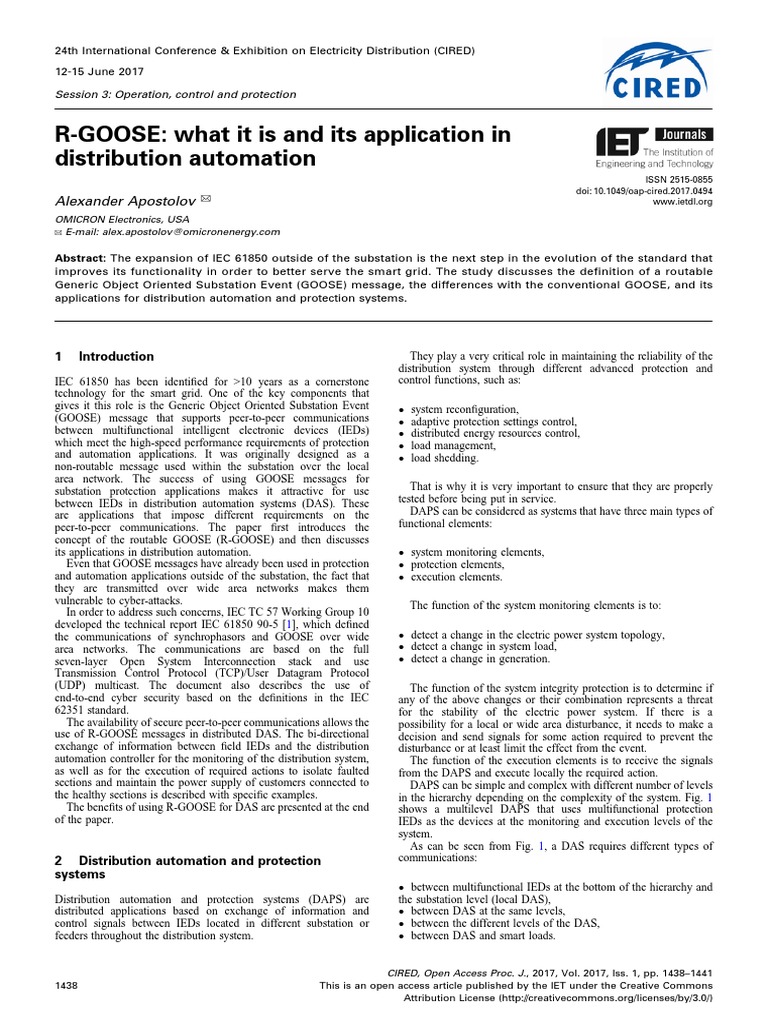 RGOOSE What It Is PDF Protocols Computer Network