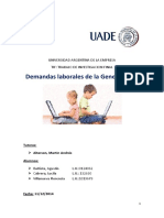 Demandas Laborales de La Generación Z, (2014) PDF