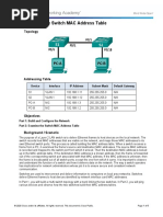 5.2.1.7 Lab - Viewing The Switch MAC Address Table