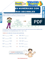 Pirámides Numéricas Con Números Decimales para Tercer Grado de Primaria