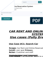 Car Rent and Online Reservation System - User (Computing) - Use Case
