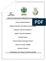 Ensayo Tipos de Investigación