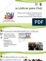 Matemáticas Lúdicas para Club SG