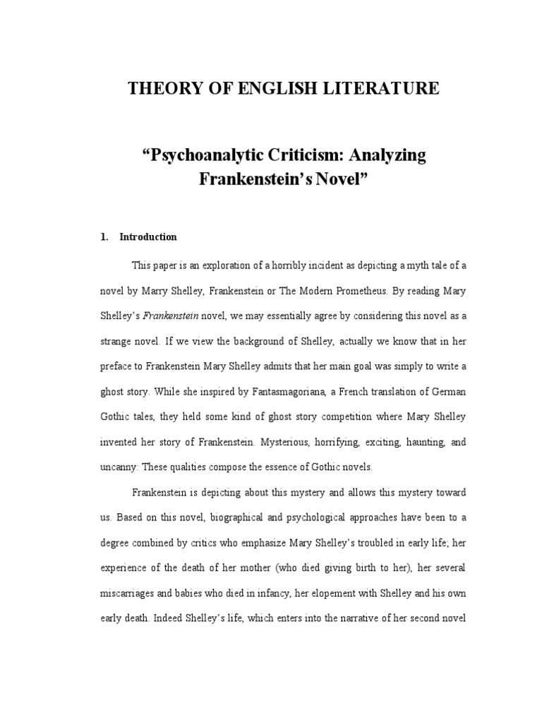 Frankenstein secrecy essay