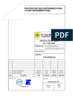 Specification For Field Instrument and Instrument Panel Rev 1 PDF